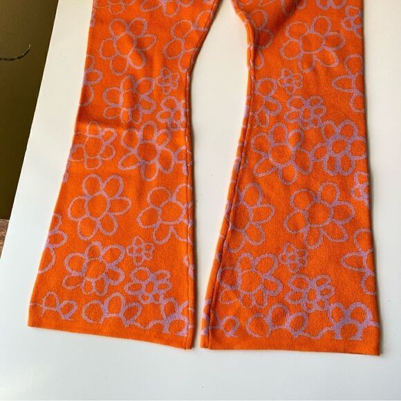 Lazy Oaf Happy fruit salad orange Knit Flares size 10 - Picture 4 of 10